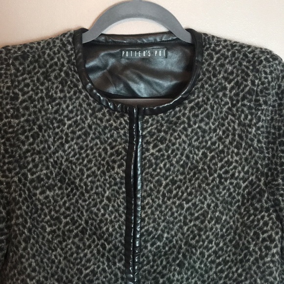 Anthropologie Potter’s Pot Leopard Animal Print Jacket - Picture 3 of 16